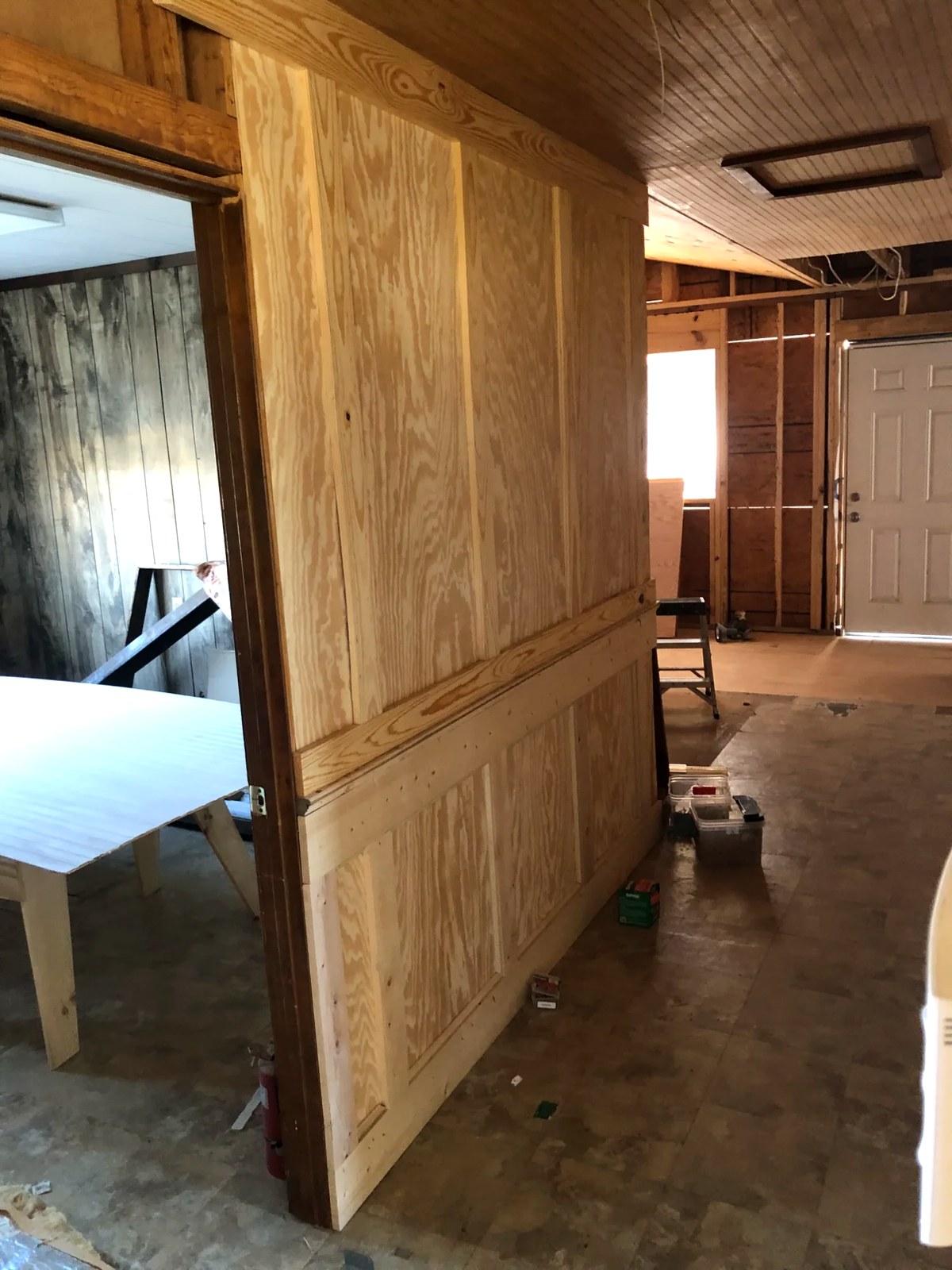 Completed home improvement work